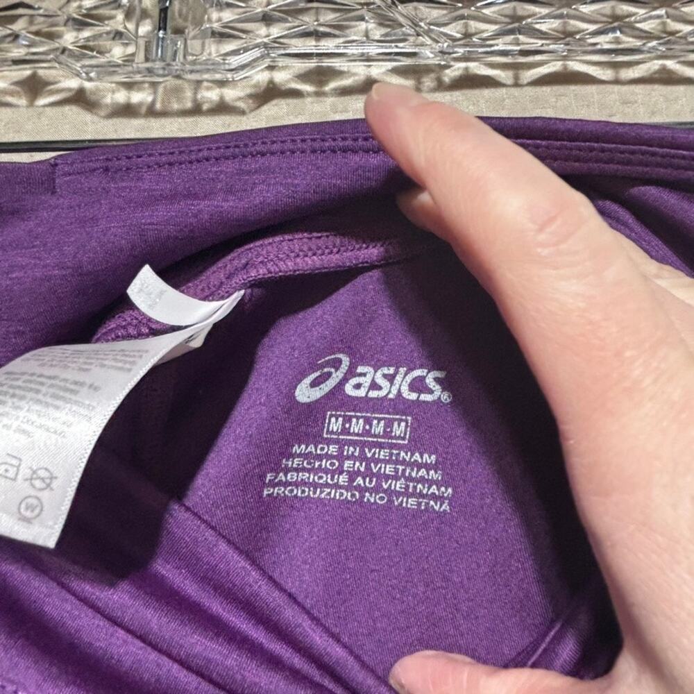 ASICS Women's Purple High Waist Leggings Medium Athletic Running Workout Tights - Picture 2 of 8